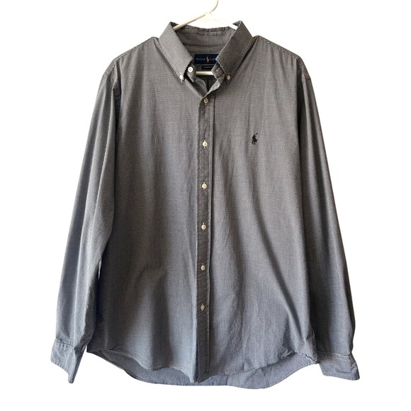 Ralph Lauren Other - Ralph Lauren Black Gingham Checkered Button Up Shirt‎ Size Large Classic Fit